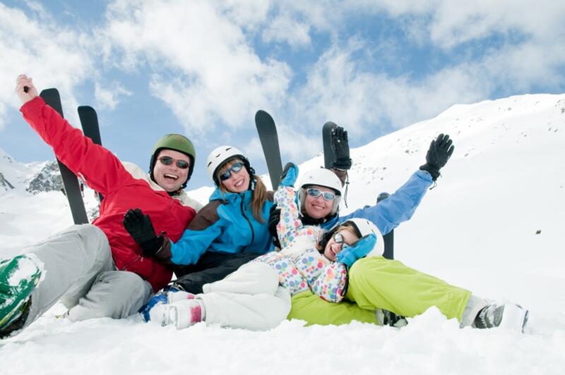 Schnee in den Dolomiten